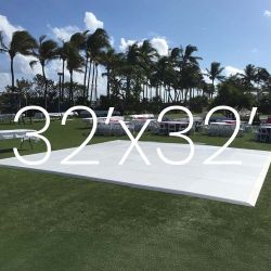 Dance Floor White 4'x4' for parties up to 300 people 32x32 