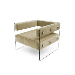 Crystal Armchair - Champagne