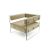 Crystal Armchair - Champagne