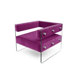 Crystal Armchair - Magenta