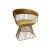 Reflection Accent Chair Art Deco Gold - Gold Velvet