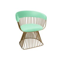 Reflection Accent Chair Art Deco Gold - Mint Velvet