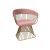 Reflection Accent Chair Art Deco Gold - Rose Gold Velvet
