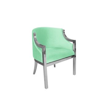 Reflection Accent Chair Boss Silver - Mint Velvet