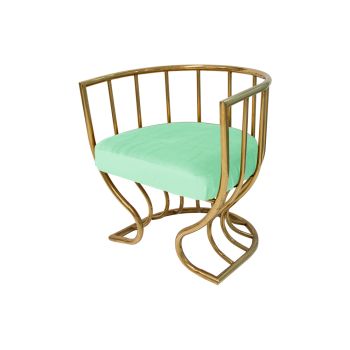 Reflection Accent ArmChair Tulip Gold - Mint Velvet