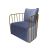 Reflection Accent Chair Bars Gold - Dusty Blue Velvet
