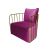 Reflection Accent Chair Bars Gold - Magenta Velvet