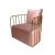 Reflection Accent Chair Bars Gold - Rose Gold Velvet