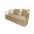 Reflection Accent Sofa Bars Gold - Champagne Velvet