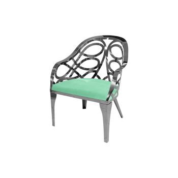 Reflection Armchair Butterfly Silver - Mint Velvet