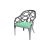 Reflection Armchair Butterfly Silver - Mint Velvet