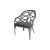 Reflection Armchair Butterfly Silver - Silver Velvet