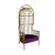 Reflection Armchair Dome Gold - Eggplant Velvet