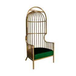 Reflection Armchair Dome Gold - Emerald Green Velvet