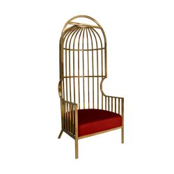 Reflection Armchair Dome Gold - Red Velvet