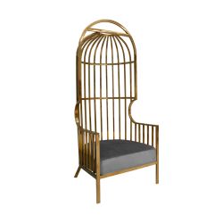 Reflection Armchair Dome Gold - Silver Velvet