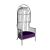 Reflection Armchair Dome Silver - Eggplant Velvet