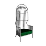 Reflection Armchair Dome Silver - Emerald green Velvet