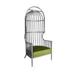 Reflection Armchair Dome Silver - Moss Velvet