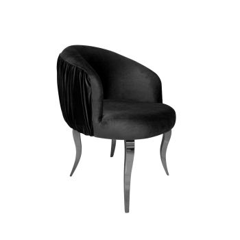 Reflection Armchair Glitz Lounge Silver - Black