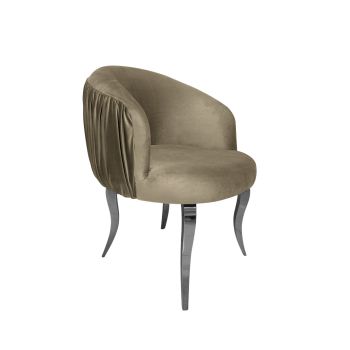 Reflection Armchair Glitz Lounge Silver - Ivory