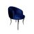 Reflection Armchair Glitz Lounge Silver - Royal Blue