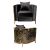 Reflection Chair Art Deco Gold - Black Reflection Chair Art Deco Gold - Black