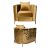 Reflection Chair Art Deco Gold - Gold