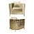 Reflection Chair Art Deco Gold - Ivory