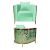 Reflection Chair Art Deco Gold - Mint