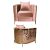 Reflection Chair Art Deco Gold - Rose Gold