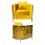 Reflection Chair Art Deco Gold - Yellow