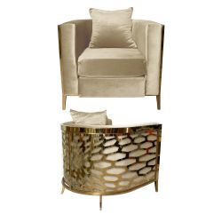 Reflection Chair Kaleidoscope Gold - Champagne