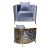 Reflection Chair Kaleidoscope Gold - Dusty Blue Reflection Chair Kaleidoscope Gold - Dusty Blue