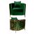 Reflection Chair Kaleidoscope Gold - Emerald Green