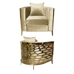 Reflection Chair Kaleidoscope Gold - Ivory
