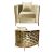 Reflection Chair Kaleidoscope Gold - Ivory