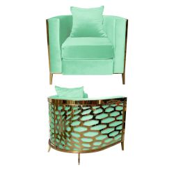 Reflection Chair Kaleidoscope Gold - Mint