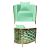 Reflection Chair Kaleidoscope Gold - Mint