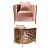 Reflection Chair Kaleidoscope Gold - Rose Gold