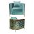 Reflection Chair Kaleidoscope Gold - Tiffany Blue