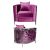 Reflection Chair Kaleidoscope Silver - Magenta