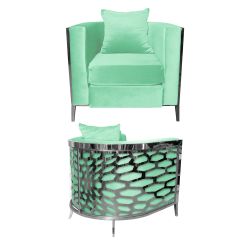 Reflection Chair Kaleidoscope Silver - Mint