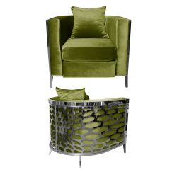 Reflection Chair Kaleidoscope Silver - Moss