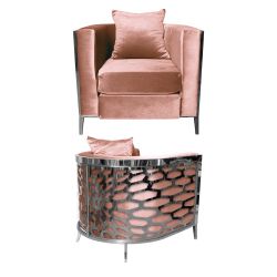 Reflection Chair Kaleidoscope Silver - Rose Gold