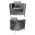 Reflection Chair Kaleidoscope Silver - Silver