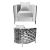 Reflection Chair Kaleidoscope Silver - White
