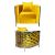 Reflection Chair Kaleidoscope Silver - Yellow