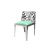 Reflection Chair Laser Cut Silver - Mint Velvet