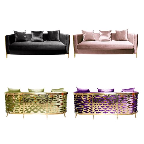 Reflection Sofa Kaleidoscope Gold